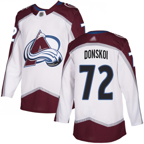 Adidas Colorado Avalanche 72 Joonas Donskoi White Road Authentic Stitched Youth NHL Jersey